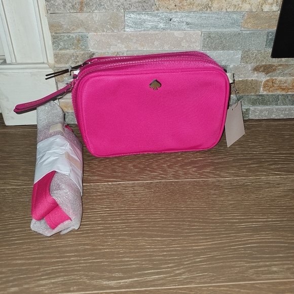 Kate spade jae small camera bag nylon nagenta - Picture 4 of 6